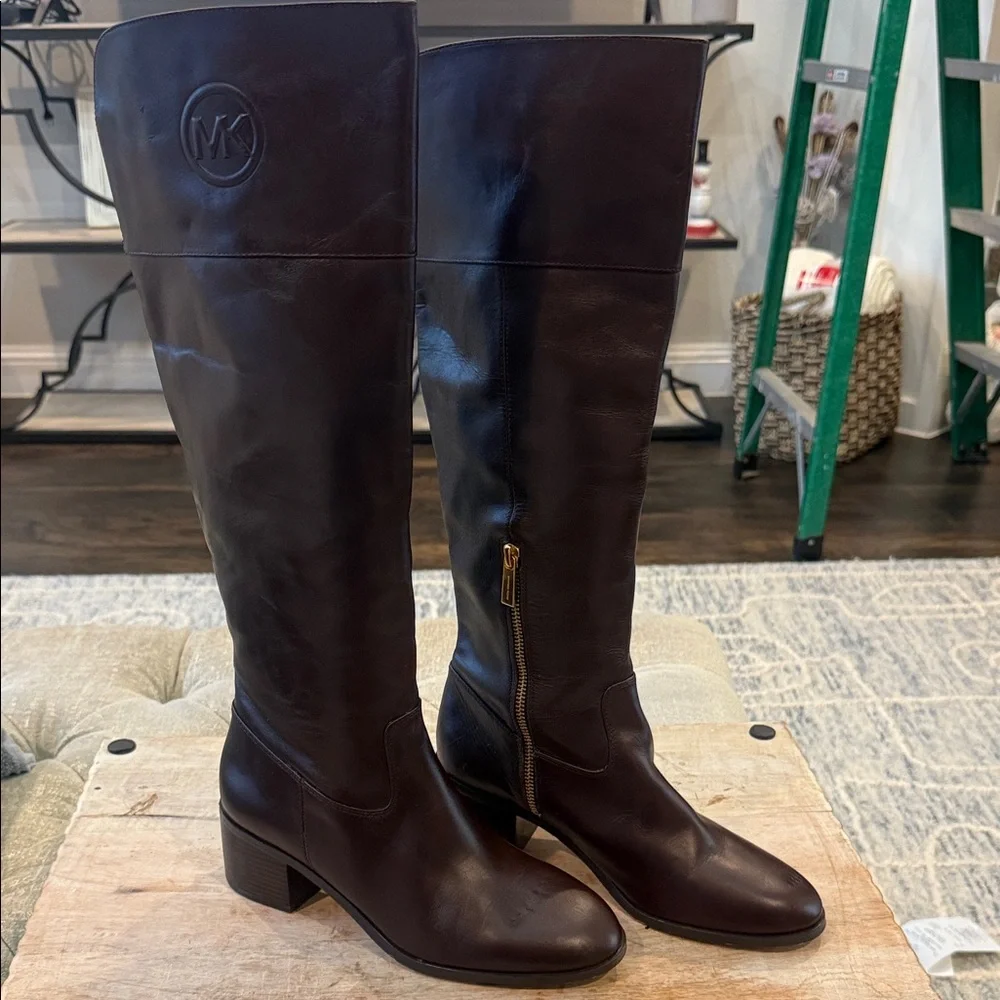 Michael Kors Women’s 8 Dark Brown‎ Over the Knee Boots